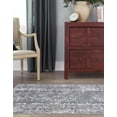 thumbnail image 5 of Unique Loom Portland Collection Area Rug - Depoe (2' 2" x 6' 1" Runner Gray/Ivory), 5 of 9