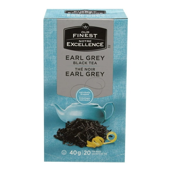 Thé noir Earl Grey Notre Excellence 40 g, 20 sachets de the
