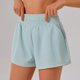 thumbnail image 5 of Pantalones cortos deportivos de cintura alta para mujer con bolsillo, pantalones cortos para correr y hacer gimnasia, 5 of 5