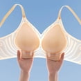 thumbnail image 5 of Bras for Women,Thin Cool Seamless Bra for Large - Soft Jelly Support Design for Breathability and Comfort,Sports Bras for Women,Beige,XL, 5 of 5