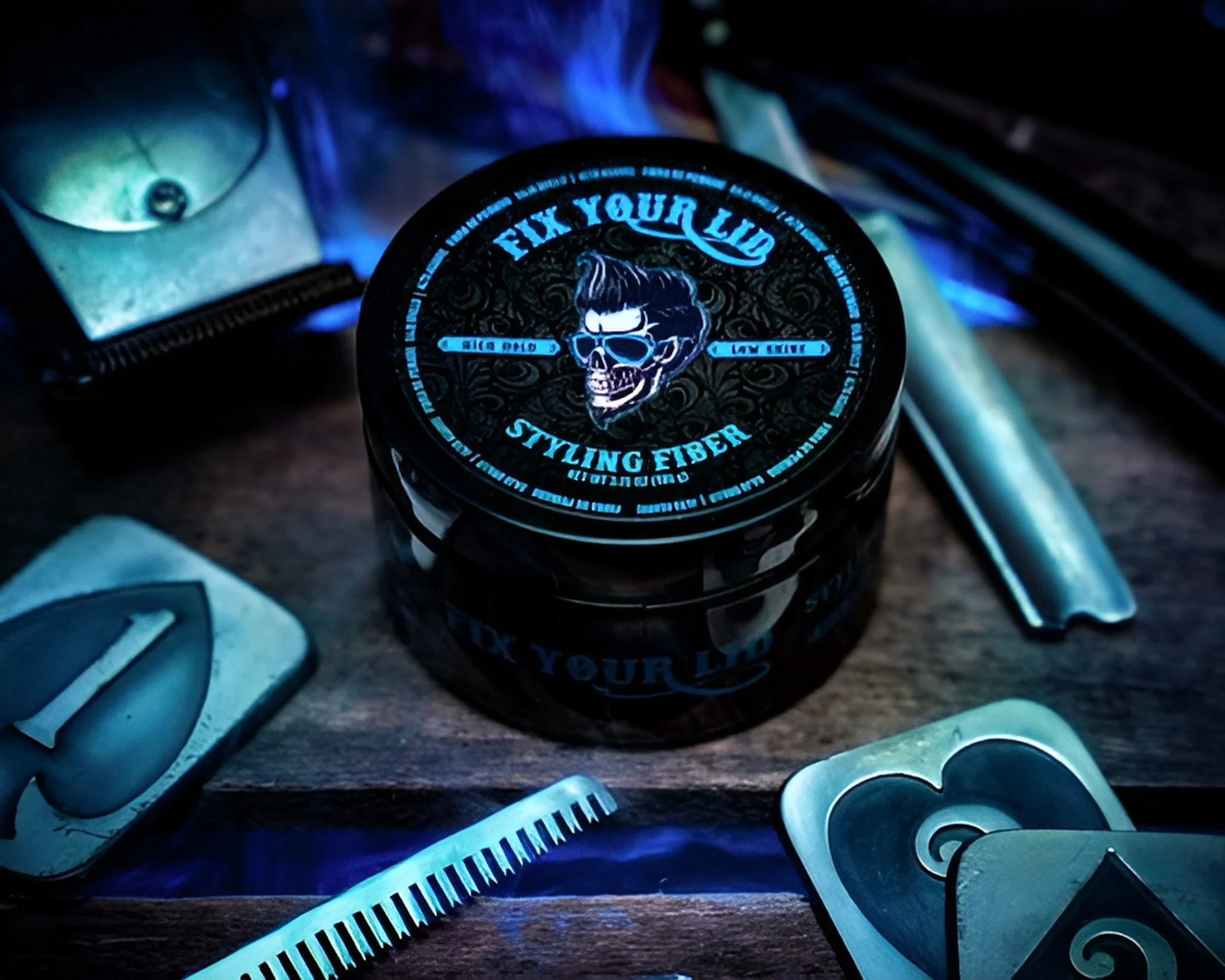 Fix Your Lid Fiber Strong Hold Low Shine Hair Styling Gel, 3.75oz