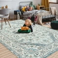thumbnail image 6 of Homore Traditional Pattern Mystic Medallion Area Rug, 5' x 7', Blue, 6 of 7