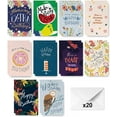 thumbnail image 1 of Assortiment de Cartes d'Anniversaire Dessinées à la Main, 20 Unités 10 Designs, Enveloppes Incluses, Pack Varié en Vrac, 1 of 5
