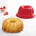 thumbnail image 4 of 2Pcs Spiral Ring Cooking Silicone Mold Bakeware Kitchen Bread Cake Decorate Tool(Red), 4 of 8