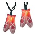thumbnail image 3 of Kurt Adler 10-Count Pink Ballerina Ballet Dance Slippers Mini Christmas Light Set, 10ft Green Wire, 3 of 4