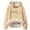 Beige, variant on Hoodies for Women Long Sleeve Hoodie Pullover Hoodies Oversized Sweatshirt for Women Yellow Hoodie Y2k Fall Outfits for Women 2025 Women’S Clothes