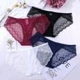 thumbnail image 2 of Charmo Womens Bkini Underwear Heather Sexy Cute Lace Panties Low Rise Hipster Thong Panty, 2 of 6