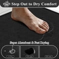 thumbnail image 2 of Bathroom Rugs Sets 3 Pieces, Ultra Thin Bath Mats Fit Under Door, Absorbent Quickly Dry Rubber Backing Braided Bath Mat Set, 2 of 10
