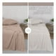 thumbnail image 2 of Sábanas 2 Juegos de Microfibra Suaves y Frescas, Real Textil (Taupe y Marfil, Queen Size), 2 of 7