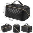 thumbnail image 4 of Bolsa cosmética de viaje ALEXTINA de gran capacidad impermeable negra, 4 of 8