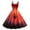 Orange, variant on TTUHYWXI Halloween Spaghetti Strap Dress for Women Blooody Printed A line Sleeveless High Waist Midi Dresses (Black, M)