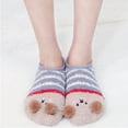 thumbnail image 3 of Dyfzdhu Women Non-Slip Silica Gel Coral Socks Thicken Keep Warm Floor Socks, 3 of 4