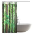 thumbnail image 2 of MYPOP Woodland Decor Shower Curtain, Redwood Trees Northwest Rain Forest Tropical Scenic Wild Nature Lush Branch Fabric Bathroom Decor Set with Hooks, 60 X 72 Inches, 2 of 3