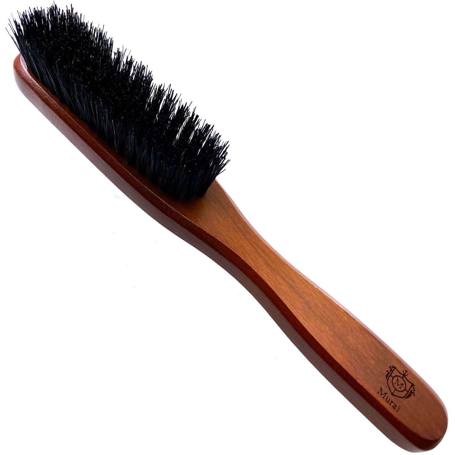 Murai Beard Kit for Men Gift Set GMK1 Mens Beard Grooming Kit - Military Paddle Hair Brush, Large Handle Beard Brush, Pocket Sized Oval Beard Brush, Wood Beard Comb, and Hairbrush Cleaner