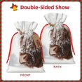 thumbnail image 2 of Honeii Yak Print Small Burlap Bags,Christmas Drawstring Treat Bags Gift Bags Reusable Candy Goodie Wrapping Bags for Holiday Party Favors Supplies -Small, 2 of 9
