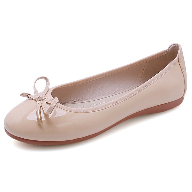 Zapatos planos de ballet con lazo para mujer zapatos para caminar cómodos para fiestas y vacaciones