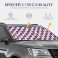 thumbnail image 4 of Balery 2 Piece Leopard Print Car Windshield Sun Shade|Foldable Front Windshield Shade for Car Front Window for Most Sedans SUV Truck-Large, 4 of 7