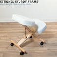 thumbnail image 4 of VIVO Ergonomic Wooden Kneeling Chair, Adjustable Stool for Home and Office, 4 of 6