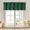 Ever Green, variant on Valances for Windows, Small Blackout Curtains for Kitchen Bedroom Living Room, Rod Pocket Privacy Modern Solid Short Window Treatment Valance Bathroom Panels, 60" Wx14 L,1 Piece