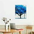thumbnail image 3 of Jiayy Canvas Wall Art For Living Room Wall Decorations For Bedroom Abstract Wall Decor Black And White Wall Pictures Works Blue Tree Bathroom Home Decoration Office Wall Artworks, 3 of 5