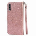 thumbnail image 3 of Dteck For Samsung Galaxy A10 / M10, Bling Wallet Case for Women, 3 Card Holder Folio Flip Glitter Pu Leather Folding Stand Magnetic Purse Case with Strap Zipper Coin Change Money Pocket , Rosegold, 3 of 7