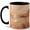 Black, variant on Coastal Sunset Coffee Mug, Boho Beach Ocean Landscape Design, 11 oz Ceramic Cup
