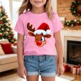 thumbnail image 2 of Xyant Boys Girls Christmas Shirts Reindeer Print T-Shirts Kids Toddler Short Sleeve Holiday Tee Xmas Graphic Gift Tops, Size 9-10 Years, 2 of 4