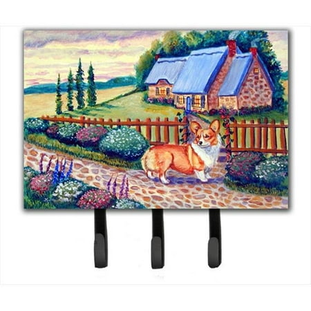 Cottage Hook - Pembroke Corgi At The Cottage Leash Holder Or Key Hook