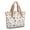 Basketball and Trophy White Pattern, variant on Basketball and Sneaker Beige Pattern Large Tote Bag for Women, Polyester Roomy Shoulder Bag with Pockets and Zipper, Foldable Gifts Ideas for Mom Wife Friend