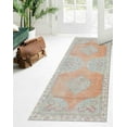 thumbnail image 4 of Orange Rugs, Medallion Rugs, Ethnic Pattern Rug, Chenille Printed Design Rugs, Turkish Rug, Car Mat, Machine Washable Rug, Luxury Rug, Runner Rug, 2.3'x3.3' - 70x110 cm, 4 of 8