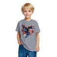thumbnail image 5 of GERsome American Flag T-Shirts Cotton Short Sleeves Graphic Tee for Toddler Girls Boys, Unisex Kids Crewneck 4th of July Patriotic Tops, 9-10 Years, 5 of 6