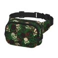 thumbnail image 2 of Fotbe Camouflage Skull Cangurera Cuadrada con Estampado de Doble Capa, Bolsa de Cintura Ajustable Mini para Hombres y Mujeres, 2 of 9