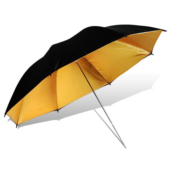 LS Photography 4Pack 40" Photo Studio Black Gold Reflector Umbrella
