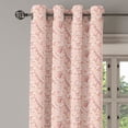 thumbnail image 2 of Ambesonne Cherry Blossom Grommet Curtain, Romantic Trees, 50" x 120", Peach Pink Yellow, 2 of 6