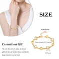 thumbnail image 2 of Crystal Heart Cremation Bracelet for Ashes - Stainless Steel Urn Bangles for Pet/Human Ashes - Birthstone Memorial Keepsake Ash Jewelry, 2 of 7