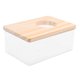 thumbnail image 3 of 1 caja de baño de arena para mascotas pequeñas, inodoro transparente para hámster, baño de arena., 3 of 8