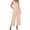 Beige, variant on TOUMENY Fall Jumpsuits for Women Casual Wide Leg V Neck Sleeveless Rompers Stretchy Belted Ankle Length Solid Party Romper Beige XXXL