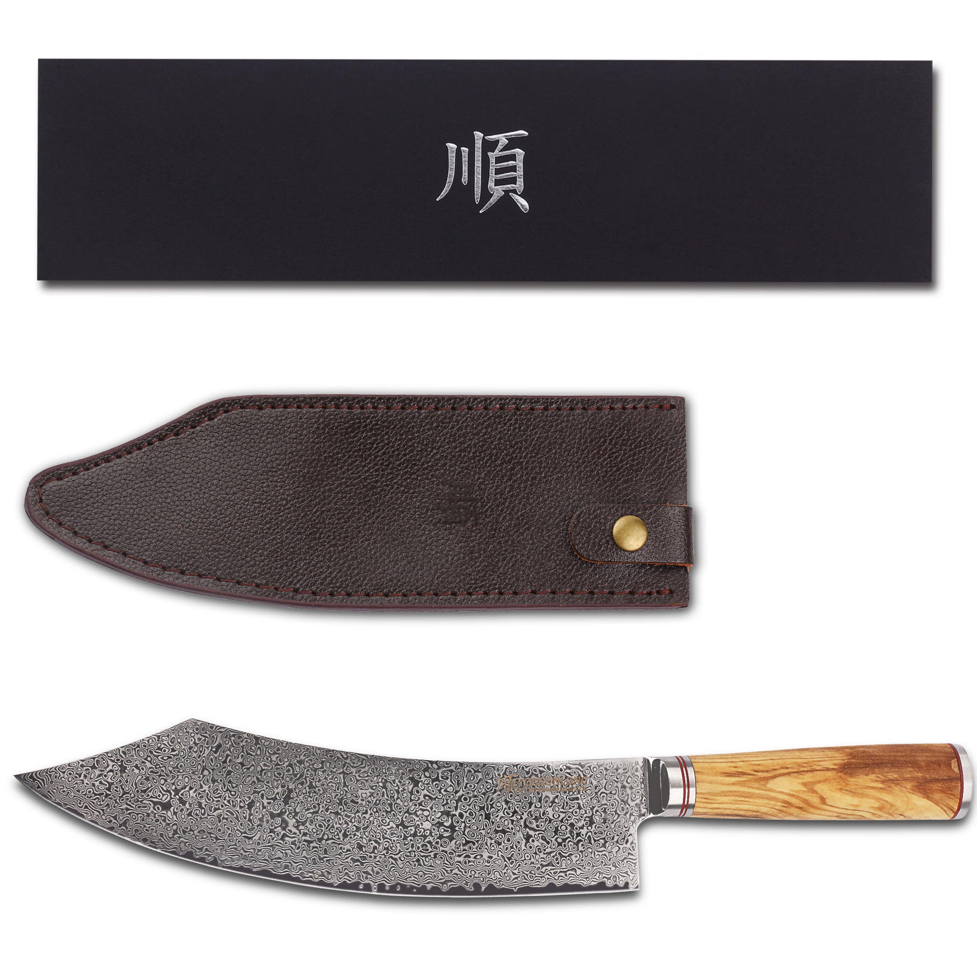 YOUSUNLONG Buther knife 10 Inch - Japanese Damascus Steel kitchen knives