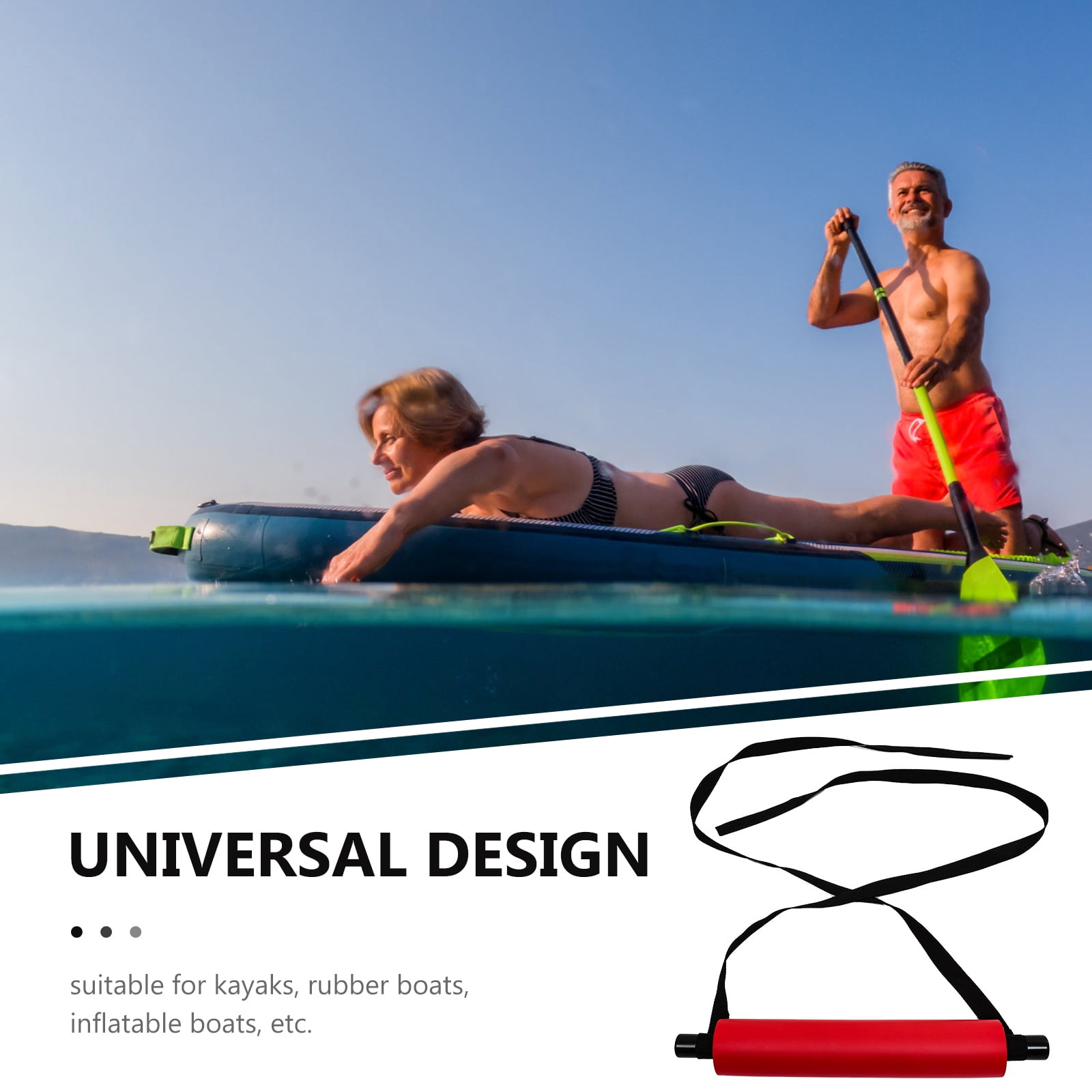 RENACLIPY Red Kayak Foot Pegs Universal Adjustable Fit for Inflatable Kayaks and Boats Accessories