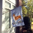 thumbnail image 2 of Carolines Treasures BB8320CHF Pembroke Welsh Corgi Welcome Flag Canvas House Size  Large multicolor, 2 of 4