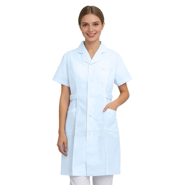 Product Category Style Attire - Elegant Lab Coat for Doctors and Clinical Roles with Chest Pocket