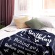thumbnail image 2 of LHSHID Flannel Throw Blanket Dark Blue Birthday Theme Ideas for Women/Men 50"x60", 2 of 4