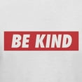 thumbnail image 3 of Teelocity Be Kind Red Bar Graphic T-Shirt (X-Large - Standard Fit, White), 3 of 4