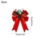 thumbnail image 3 of Set de 6 Lazos Navideños para Árbol de Navidad, con Ribete de Terciopelo y Cinta. Adornos Navideños Hechos a Mano. | Color: a | Tamaño: 15 X 13 Cm | Peso: 90 G | Paquete de 6 Lazos, 3 of 6
