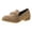 Khaki, variant on YUANxueke Women's Pointed Toe Loafers Ladies Comfortable Mid Heel Slip On Casual Suede Dress Shoes