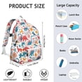 thumbnail image 6 of Cute Dinosaur Pattern Backpack for School,Cute School Bag,Schoolbag with Adjustable Shoulder Straps & Padded Back,13.4"x11"x4.7", 6 of 6