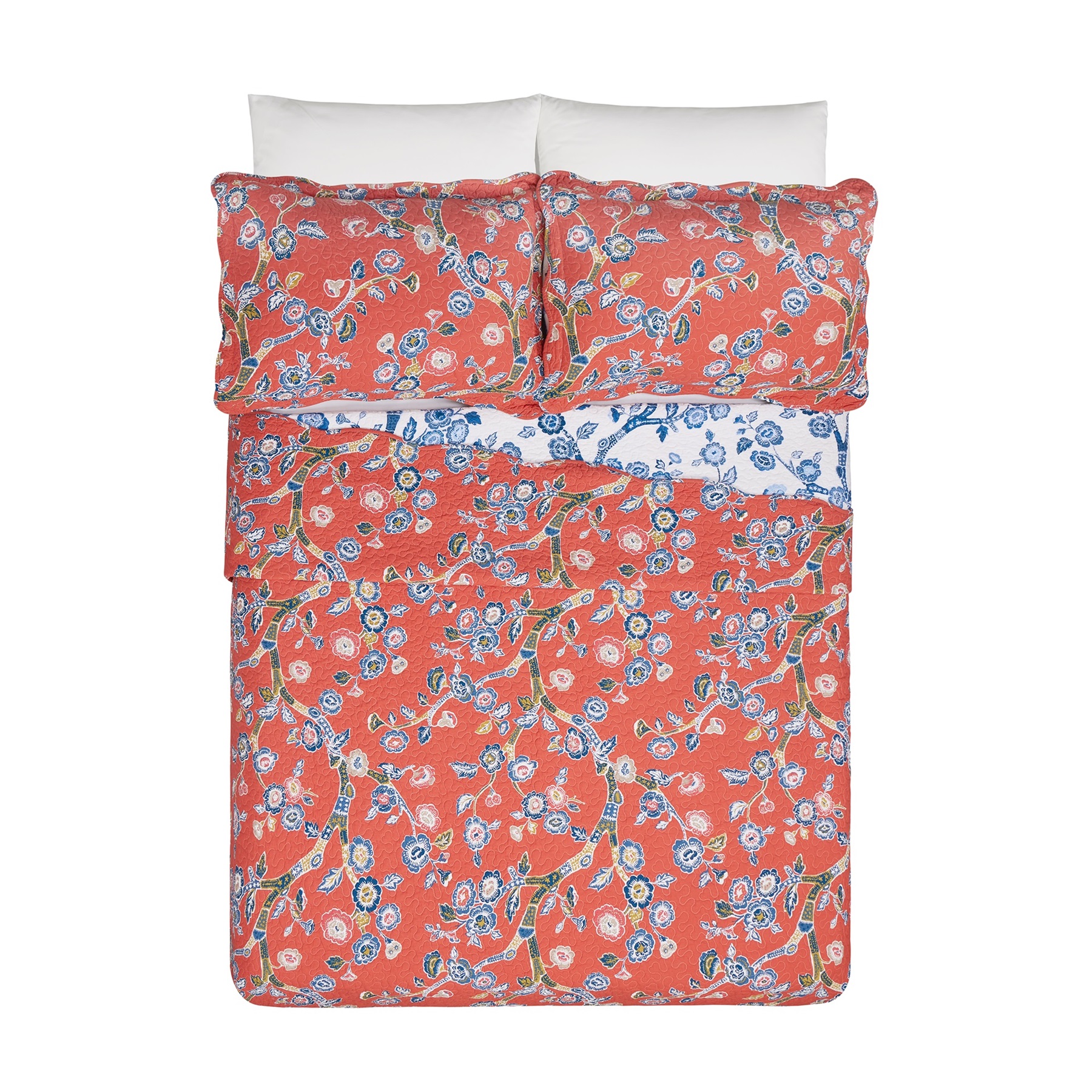 Makers Collection Jaiper Dreams Red 3-Piece Quilt Set, King