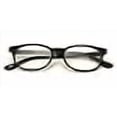 thumbnail image 3 of Vision World Eyewear V.W.E. Fun Neon Color Spherical Frame Readers Reading Glasses - Matte Translucent Rubberized Finish (Black, 1.50), 3 of 4