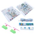 thumbnail image 4 of 2 unids/set Kit de pintura de diamantes de Navidad de taladro completo DIY patrón de Santa Claus imagen para decoración de pared del hogar, 4 of 5