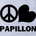 thumbnail image 2 of CafePress - FIN Peace Love Papillon - Cute Infant Baby Football Bodysuit, 2 of 3